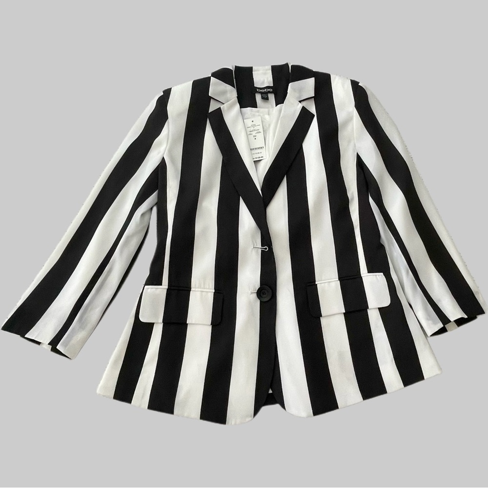 bebe Striped Blazer, NWT